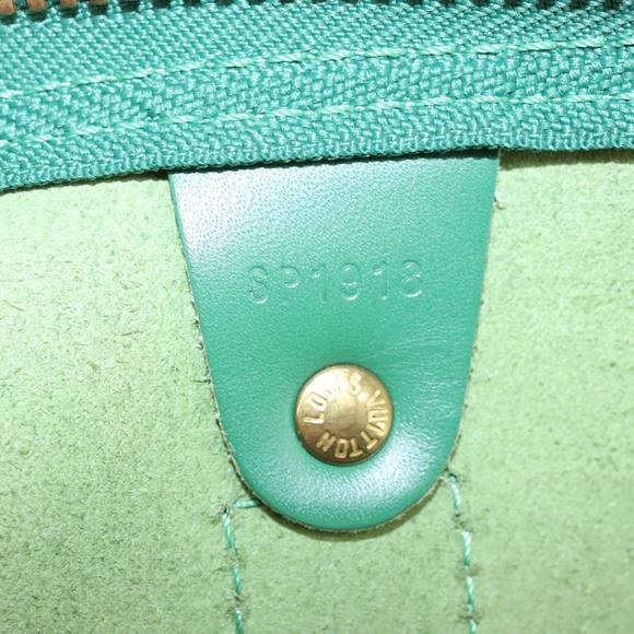 LOUIS VUITTON Epi Keepall 50 Boston Bag Green M42964 LV Auth 95933 - Picture 12 of 16